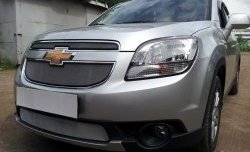 1 539 р. Сетка в решетку радиатора (нижняя) Russtal Chevrolet Orlando (2011-2018) (хром)  с доставкой в г. Керчь. Увеличить фотографию 2