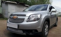 1 539 р. Сетка в решетку радиатора (нижняя) Russtal Chevrolet Orlando (2011-2018) (хром)  с доставкой в г. Керчь. Увеличить фотографию 6