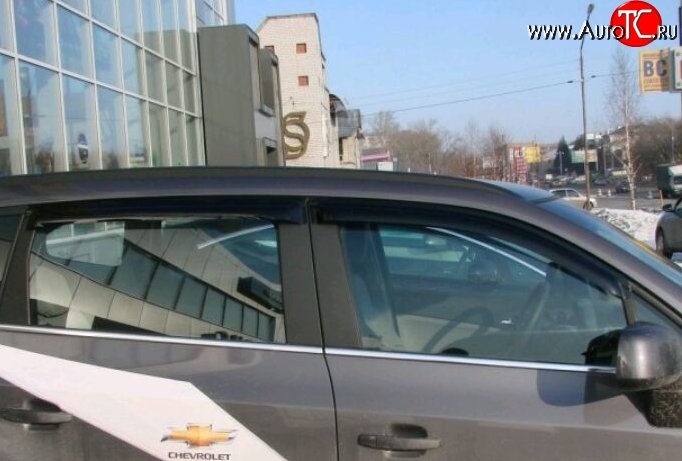 999 р. Комплект дефлекторов окон (ветровиков) 4 шт. Russtal Chevrolet Orlando (2011-2018)  с доставкой в г. Керчь