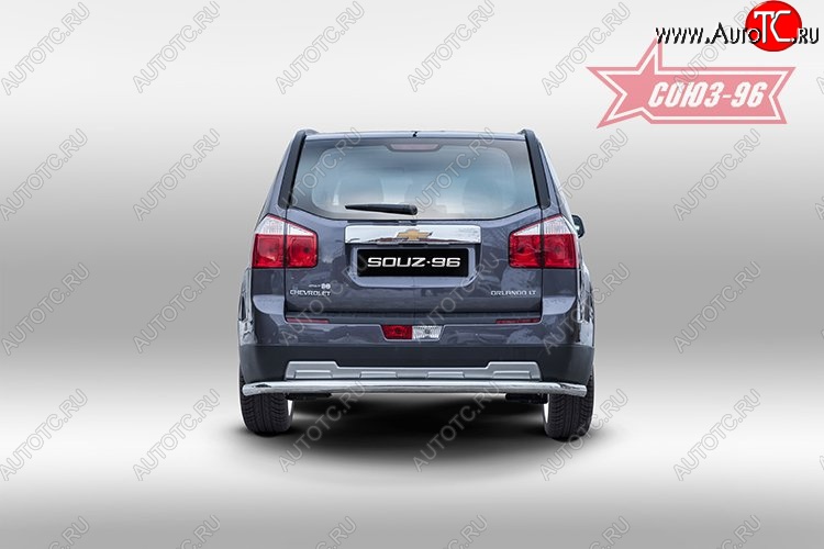 10 079 р. Защита заднего бампера Souz-96 (d60 mm) Chevrolet Orlando (2011-2018)  с доставкой в г. Керчь