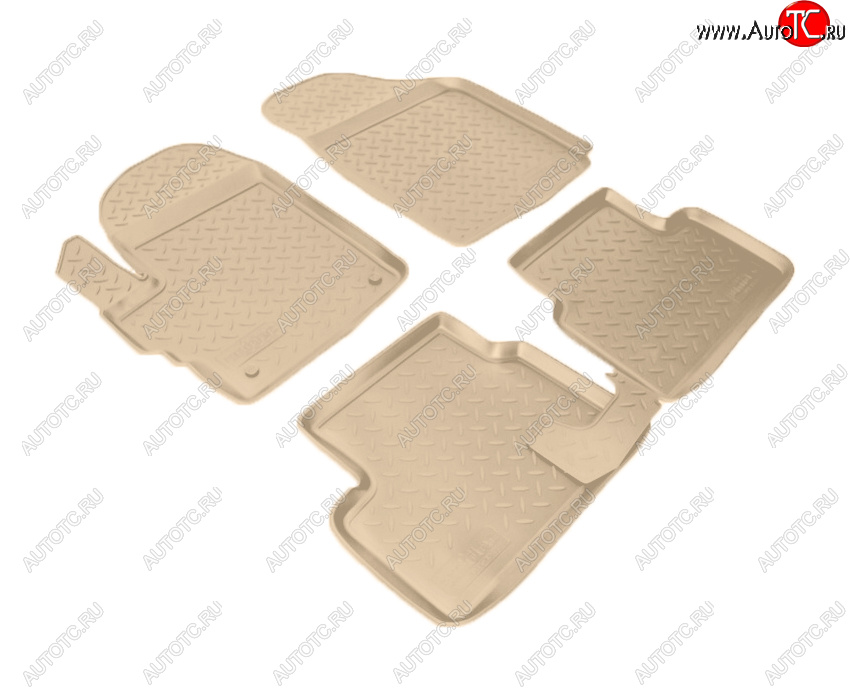 2 759 р. Коврики салона Norplast Unidec  Chevrolet Spark  M200,250 (2005-2010) (Цвет: бежевый)  с доставкой в г. Керчь