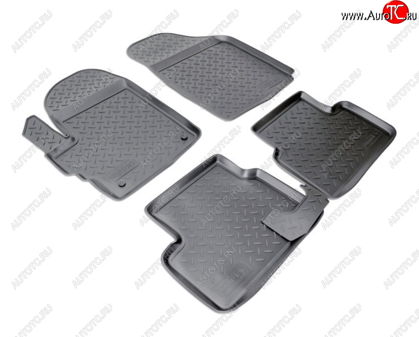 2 139 р. Комплект ковриков в салон Norplast Unidec  Chevrolet Spark  M200,250 (2005-2010) (Цвет: черный)  с доставкой в г. Керчь