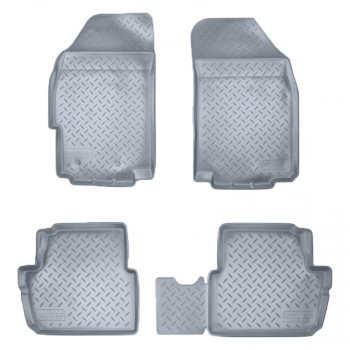 Коврики салона Norplast Unidec Chevrolet Spark  M300 (2010-2015), Ravon R2 (2016-2025) (Цвет: серый)