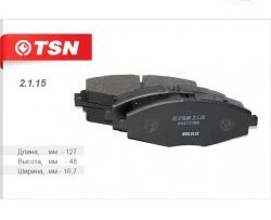 Колодки дискового тормоза TSN (передние) ЗАЗ Sens хэтчбэк (2007-2017)