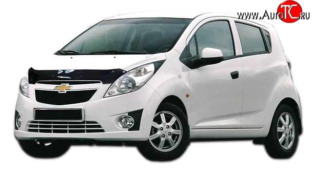 999 р. Дефлектор капота NovLine Chevrolet Spark M300 дорестайлинг (2010-2015)  с доставкой в г. Керчь