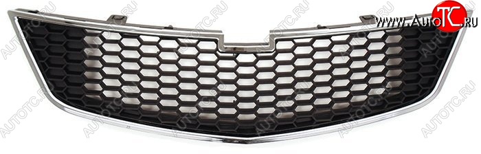 3 399 р. Нижняя решётка радиатора SAT  Chevrolet Spark  M300 (2010-2015) дорестайлинг (Хром)  с доставкой в г. Керчь