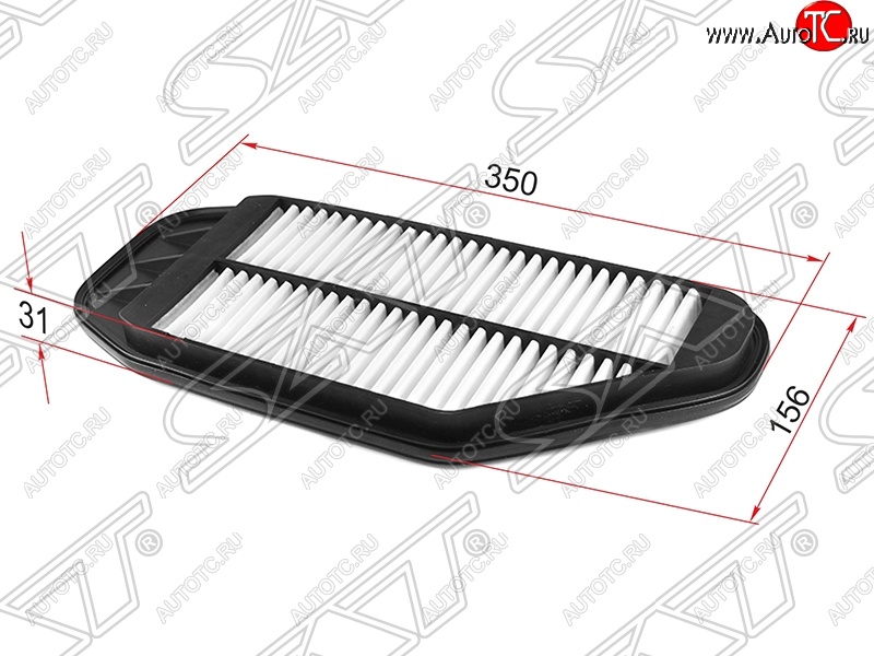 299 р. Фильтр воздушный двигателя SAT (1,0 / 1,2)  Chevrolet Spark  M300 (2010-2015), Ravon R2 (2016-2025)  с доставкой в г. Керчь