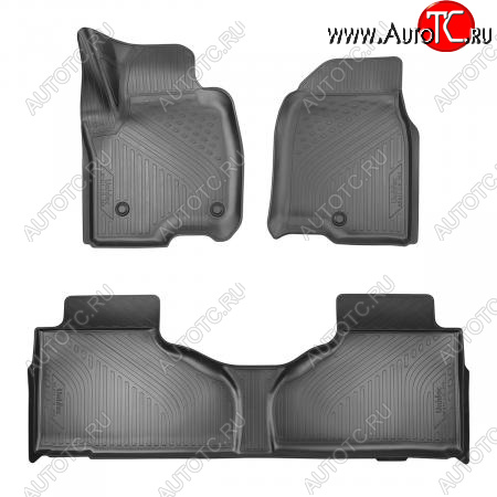 3 199 р. Коврики салона (1 и 2 ряд) Unidec  Chevrolet Tahoe  GMT T1XX (2019-2022)   (Чёрные)  с доставкой в г. Керчь