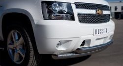 24 999 р. Защита переднего бампера (2 трубыØ76 мм, нержавейка) SLITKOFF Chevrolet Tahoe GMT900 5 дв. (2006-2013)  с доставкой в г. Керчь. Увеличить фотографию 2