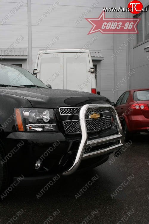 29 699 р. Защита переднего бампера Souz-96 (d76) Chevrolet Tahoe GMT900 5 дв. (2006-2013)  с доставкой в г. Керчь