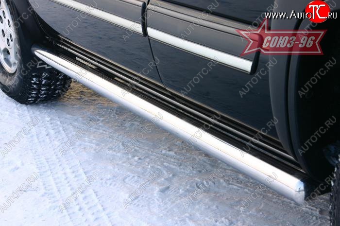15 839 р. Защита порогов Souz-96 (d76) Chevrolet Tahoe GMT900 5 дв. (2006-2013)  с доставкой в г. Керчь