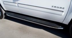 16 949 р. Защита порогов SLITKOFF из круглой трубы диаметром 42 мм (рестайлинг)  Chevrolet Tahoe  GMT900 (2006-2013) 5 дв.  с доставкой в г. Керчь. Увеличить фотографию 2