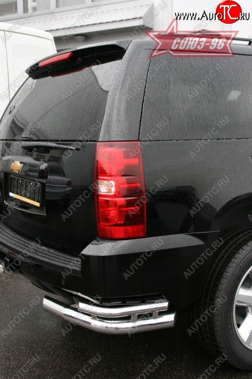 21 599 р. Защита заднего бампера Souz-96 (d76/42) Chevrolet Tahoe GMT900 5 дв. (2006-2013)  с доставкой в г. Керчь