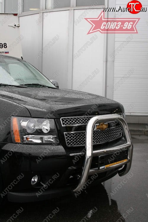 21 599 р. Защита переднего бампера Souz-96 (d76) Chevrolet Tahoe GMT900 5 дв. (2006-2013)  с доставкой в г. Керчь