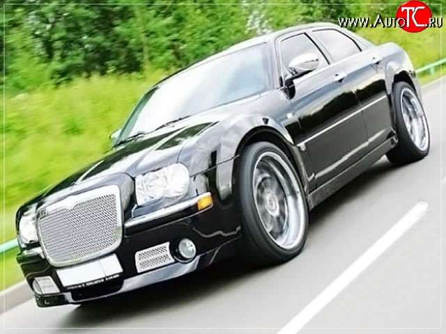 15 699 р. Накладка на передний бампер La Connection Chrysler 300C LX седан (2004-2011) (Неокрашенная)  с доставкой в г. Керчь
