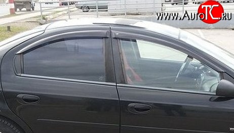999 р. Комплект дефлекторов окон (ветровиков) 4 шт. Russtal Chrysler Neon (1999-2005)  с доставкой в г. Керчь