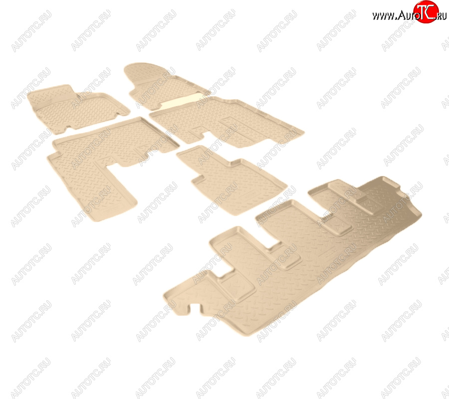6 249 р. Коврики салона Norplast Unidec  Chrysler Voyager  RG минивэн (2000-2004), Dodge Caravan (2000-2007) (Цвет: бежевый)  с доставкой в г. Керчь