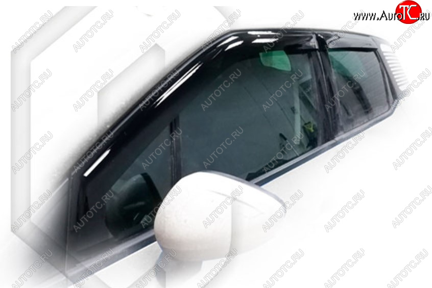 1 999 р. Дефлектора окон CA-Plastic CITROEN C3 Aircross дорестайлинг (2017-2021) (Classic полупрозрачный, Без хром молдинга)  с доставкой в г. Керчь
