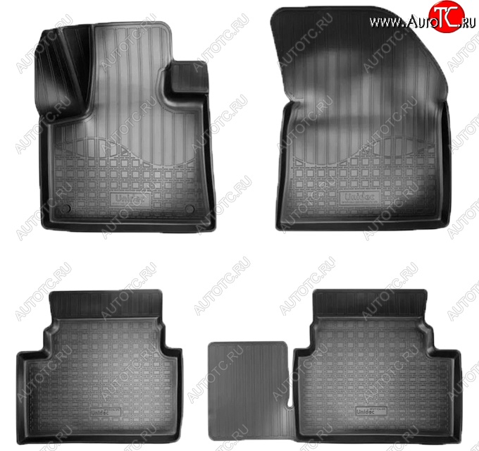 2 139 р. Коврики салонные Noplast (3D)  CITROEN C5 Aircross (2017-2022) доресталийнг (Черные)  с доставкой в г. Керчь