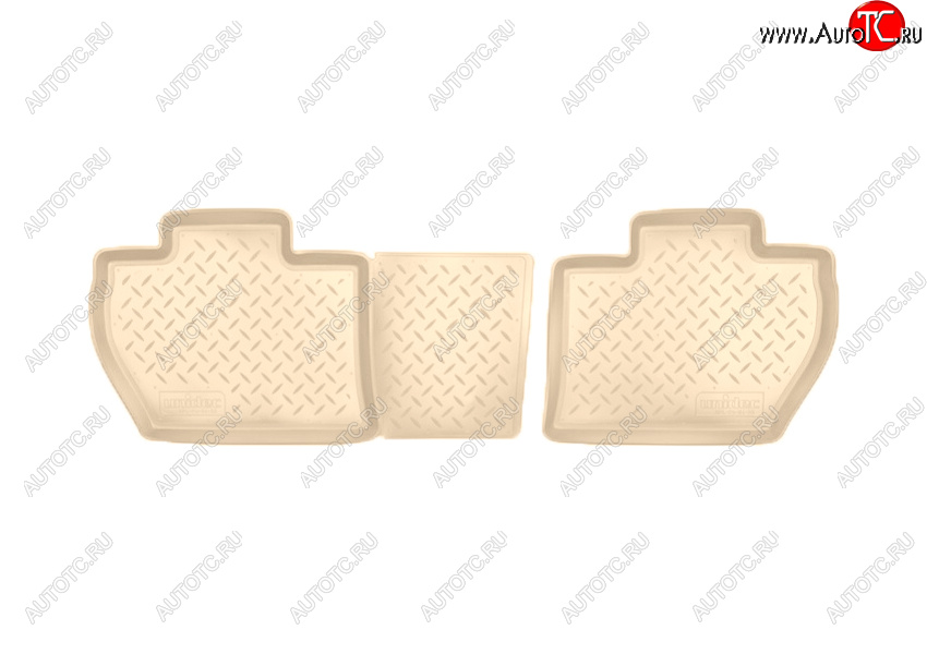 799 р. Коврики салона Norplast Unidec (задние, 4 дв.)  CITROEN Berlingo  B9 (2008-2022), Peugeot Partner  Tepee (2012-2018) (Цвет: бежевый)  с доставкой в г. Керчь