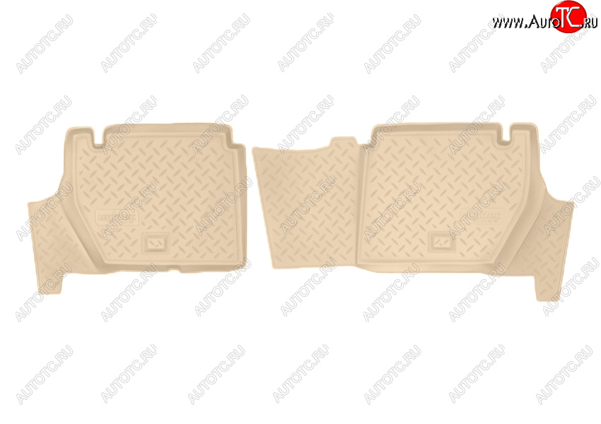1 169 р. Коврики салона Norplast Unidec (задние, 5 дв.  CITROEN Berlingo  B9 (2008-2022), Peugeot Partner  Tepee (2012-2018) (Цвет: бежевый)  с доставкой в г. Керчь