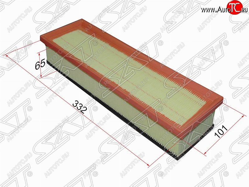 195 р. Фильтр воздушный двигателя SAT (332х101х65 mm)  CITROEN Berlingo  M59 (2002-2012), CITROEN C2 (2003-2009), CITROEN C3  FC/FN (2002-2009), Peugeot 1007 (2004-2009), Peugeot Partner  M49/M59 (1997-2002)  с доставкой в г. Керчь