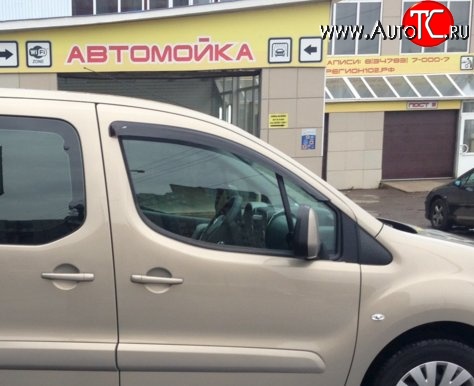 999 р. Комплект дефлекторов окон (ветровиков) 4 шт. Russtal CITROEN Berlingo B9 дорестайлинг (2008-2016)  с доставкой в г. Керчь
