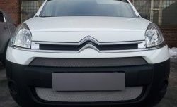 2 879 р. Сетка на бампер (рестайлинг) Russtal (хром) CITROEN Berlingo B9 дорестайлинг (2008-2016)  с доставкой в г. Керчь. Увеличить фотографию 4