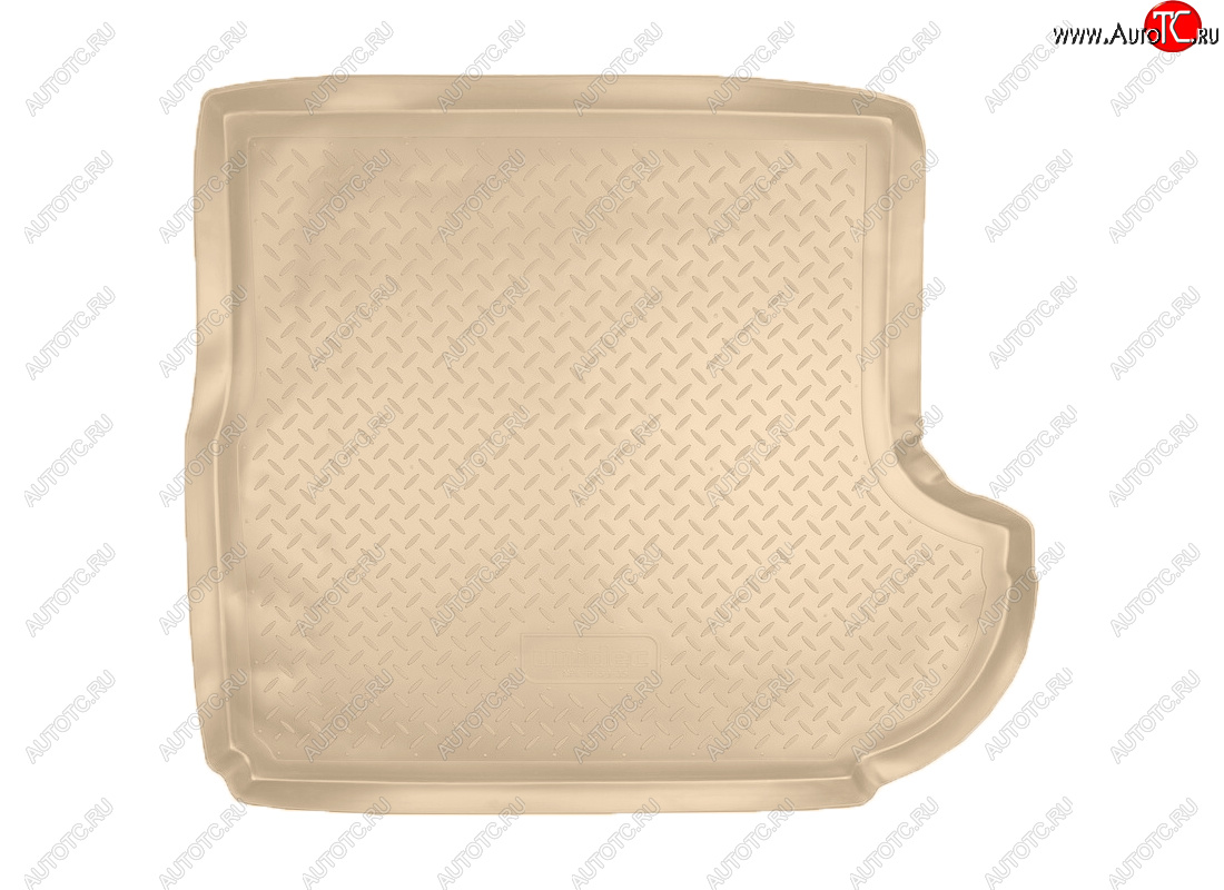 2 159 р. Коврик багажника Norplast Unidec (с сабвуфером)  CITROEN C-crosser (2007-2012), Mitsubishi Outlander  XL (2005-2013), Peugeot 4007 (2007-2012) (Цвет: бежевый)  с доставкой в г. Керчь