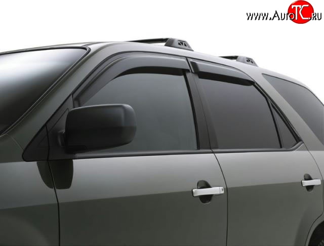 3 199 р. Дефлекторы окон (ветровики) Novline 4 шт Mitsubishi Outlander XL (CW)  дорестайлинг (2005-2009)  с доставкой в г. Керчь