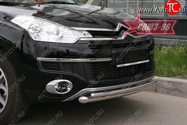 15 749 р. Защита переднего бампера двойная Souz-96 (d460/42) CITROEN C-crosser (2007-2012)  с доставкой в г. Керчь