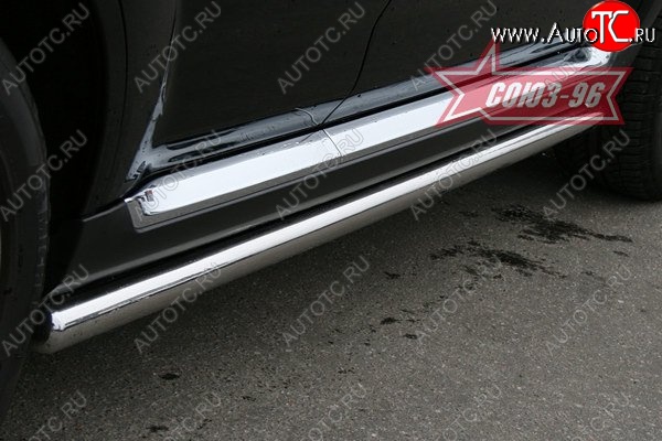 11 474 р. Защита порогов Souz-96 (d60) CITROEN C-crosser (2007-2012)  с доставкой в г. Керчь