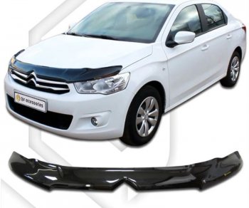 Дефлектор капота CA-Plastiс exclusive CITROEN C-elysee  дорестайлинг (2012-2017)