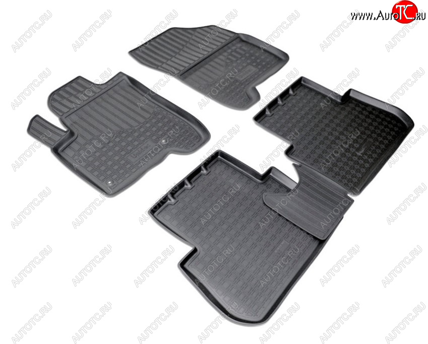 2 139 р. Комплект ковриков в салон Norplast Unidec CITROEN C3 Picasso дорестайлинг (2008-2012) (Цвет: черный)  с доставкой в г. Керчь