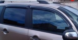 Комплект дефлекторов окон (ветровиков) 4 шт. Russtal CITROEN C3 Picasso дорестайлинг (2008-2012)