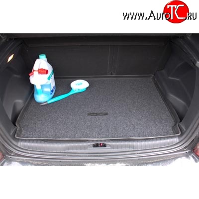 1 249 р. Коврик в багажник Aileron (полиуретан, покрытие Soft)  CITROEN C3 Picasso  дорестайлинг (2008-2012)  с доставкой в г. Керчь