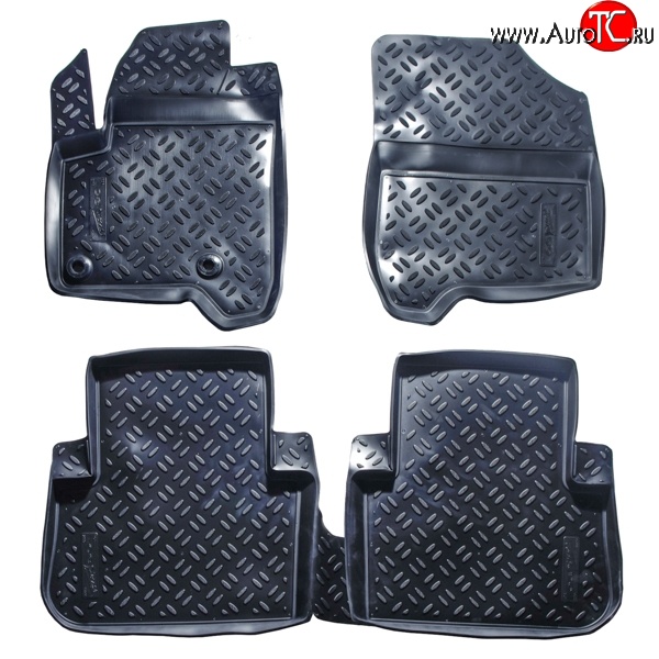 2 799 р. Комплект ковриков в салон Aileron 4 шт. (полиуретан) CITROEN C3 Picasso дорестайлинг (2008-2012)  с доставкой в г. Керчь