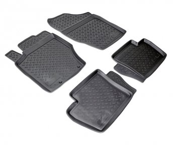 Комплект ковриков в салон Norplast Unidec CITROEN C4 (2004-2011)  дорестайлинг, хэтчбэк 3 дв.,  дорестайлинг, хэтчбэк 5 дв.,  рестайлинг, хэтчбэк 3 дв.,  рестайлинг, хэтчбэк 5 дв. (Цвет: черный)