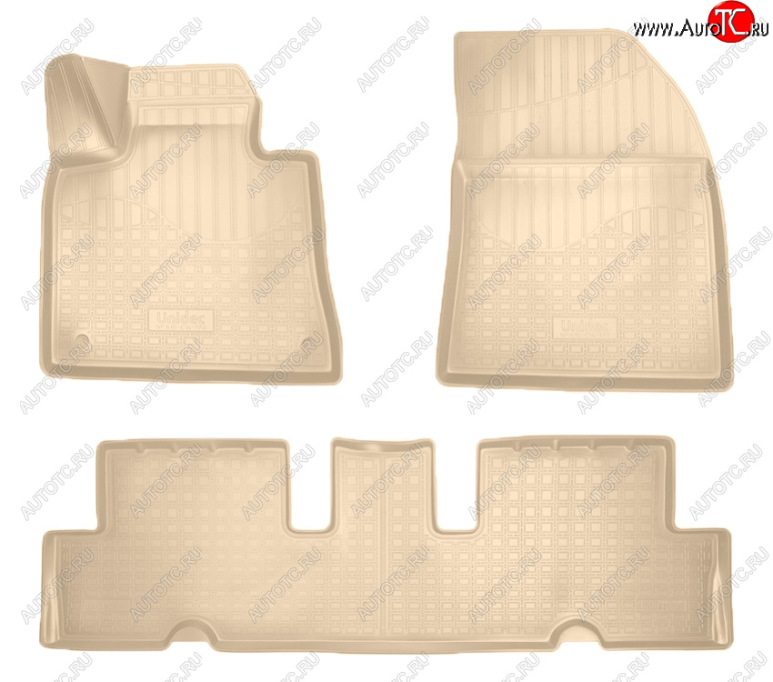 2 759 р. Коврики салона Norplast Unidec  CITROEN C4 Grand Picasso ( U) (2014-2018) рестайлинг (Цвет: бежевый)  с доставкой в г. Керчь