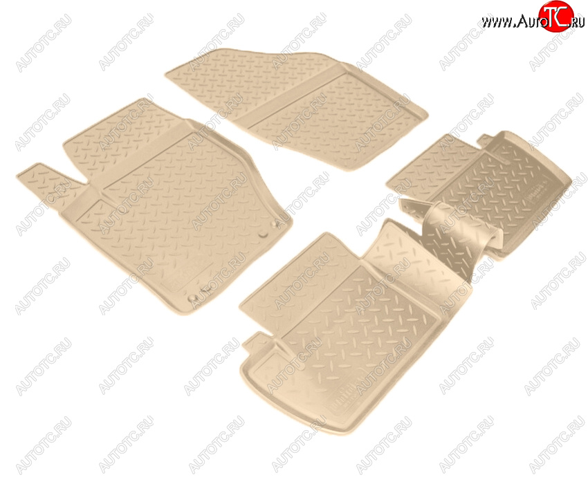 2 759 р. Коврики салона Norplast Unidec  CITROEN C4  B7 (2011-2018) хэтчбэк 5 дв. (Цвет: бежевый)  с доставкой в г. Керчь