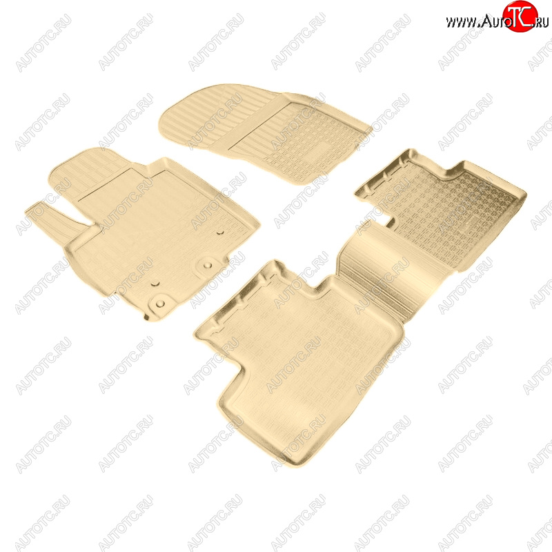 2 899 р. Коврики салона Norplast Unidec Mitsubishi ASX 2-ой рестайлинг (2017-2020) (Цвет: бежевый)  с доставкой в г. Керчь