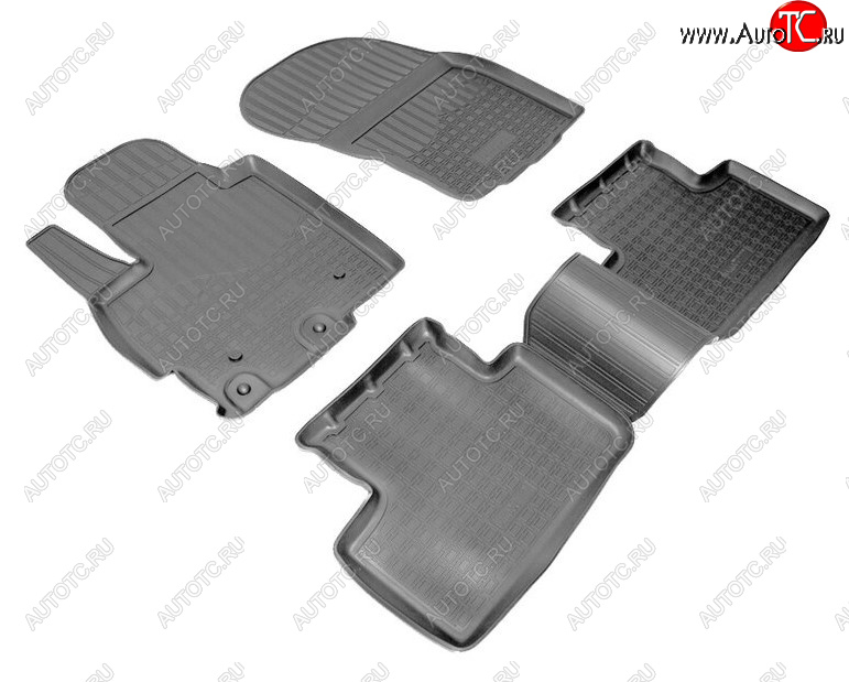 2 249 р. Комплект ковриков в салон Norplast Unidec Mitsubishi ASX 2-ой рестайлинг (2017-2020) (Цвет: черный)  с доставкой в г. Керчь