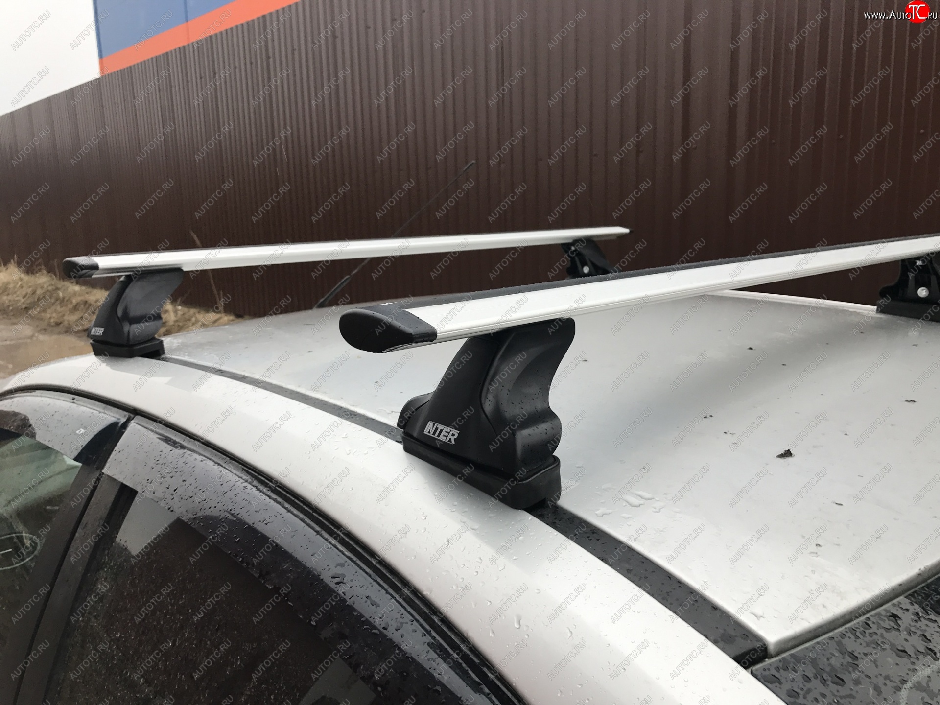 2 799 р. Опоры багажника Inter (в штатные крепления)  CITROEN C4 aircross (2012-2017), Mitsubishi ASX (2010-2025), Peugeot 307 ( универсал,  хэтчбэк 3 дв.,  хэтчбэк 5 дв.) (2001-2008), Peugeot 4008 (2012-2025)  с доставкой в г. Керчь