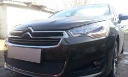 1 469 р. Сетка на бампер (седан) Russtal (черная) CITROEN C4 B7 хэтчбэк 5 дв. (2011-2018)  с доставкой в г. Керчь. Увеличить фотографию 2