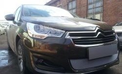 1 539 р. Сетка на бампер (седан) Russtal (хром) CITROEN C4 B7 хэтчбэк 5 дв. (2011-2018)  с доставкой в г. Керчь. Увеличить фотографию 5