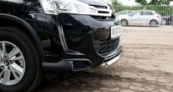 14 499 р. Одинарная защита переднего бампера диаметром 63 мм SLITKOFF  CITROEN C4 aircross (2012-2017)  с доставкой в г. Керчь. Увеличить фотографию 2