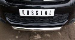 15 349 р. Одинарная защита переднего бампера диаметром 76 мм SLITKOFF  CITROEN C4 aircross (2012-2017)  с доставкой в г. Керчь. Увеличить фотографию 4