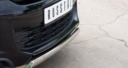 12 999 р. Защита переднего бампера (Ø75х42 мм, нержавейка) Russtal CITROEN C4 aircross (2012-2017)  с доставкой в г. Керчь. Увеличить фотографию 3