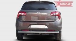 10 520 р. Защита заднего бампера Souz-96 (d60) CITROEN C4 aircross (2012-2017)  с доставкой в г. Керчь. Увеличить фотографию 2