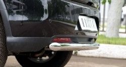 14 799 р. Одинарная защита заднего бампера из трубы диаметром 63 мм SLITKOFF  CITROEN C4 aircross (2012-2017)  с доставкой в г. Керчь. Увеличить фотографию 3